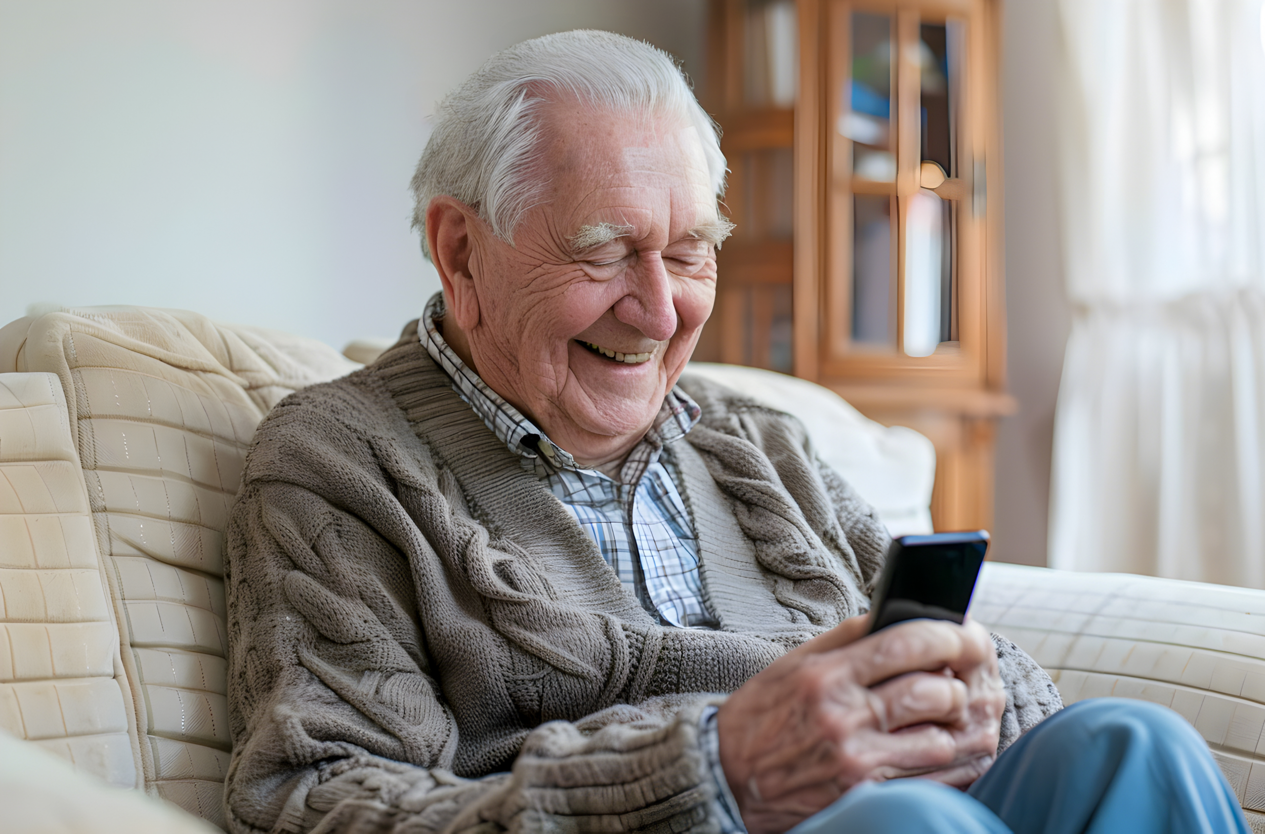 Resized Man on Phone